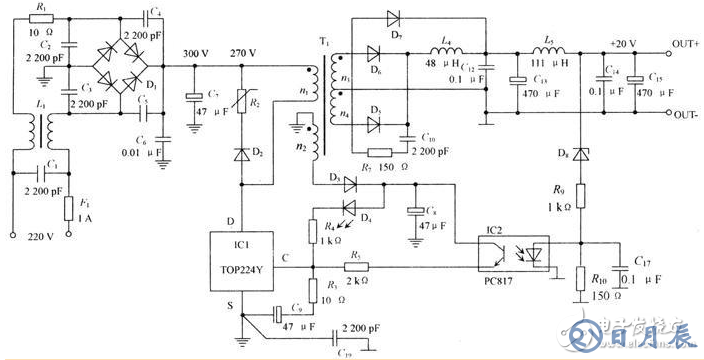 大電流開關(guān)電源電路圖大全(L296/DC-DC變換/CF8865)
